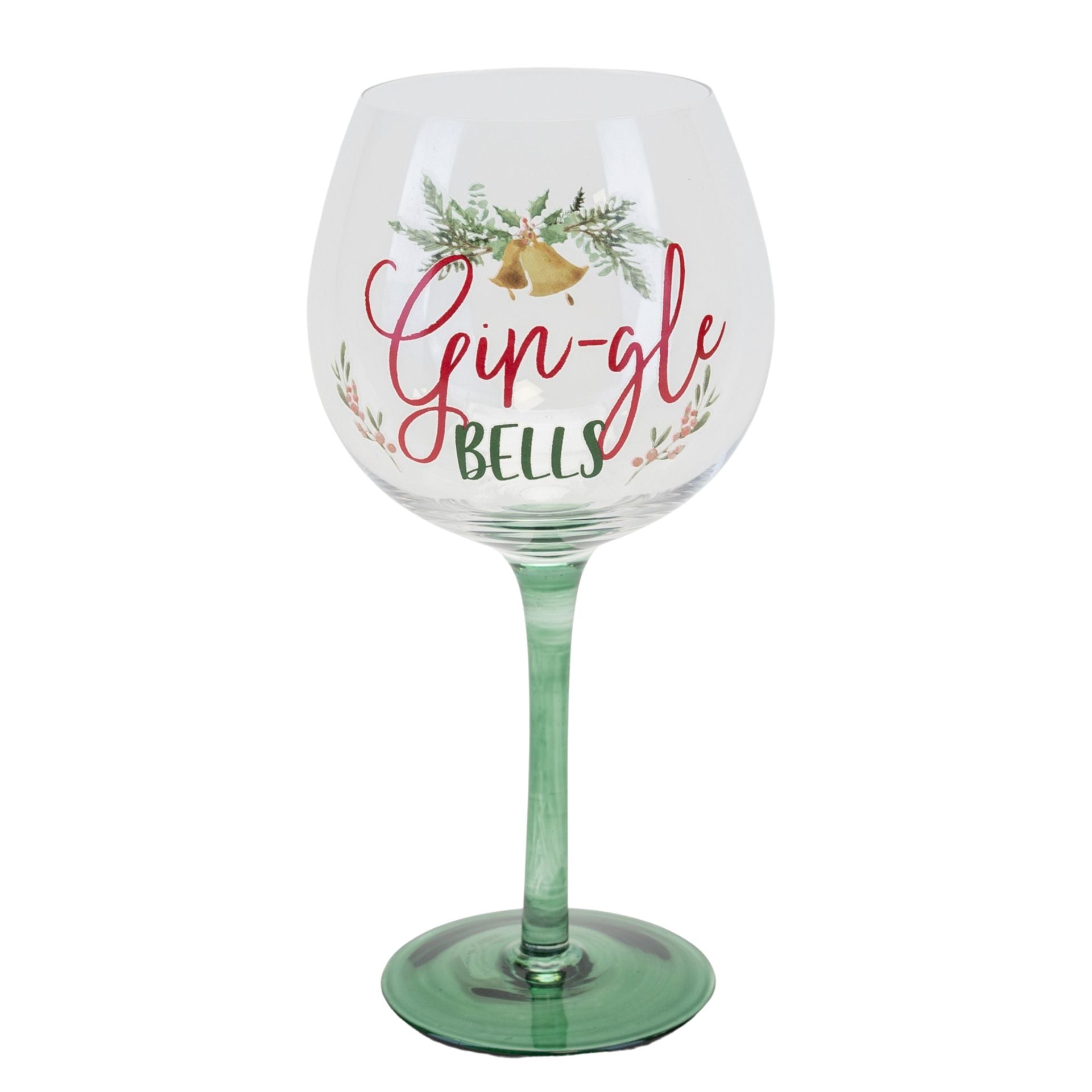Christmas Gin Glass - 'Gin-gle' Bells