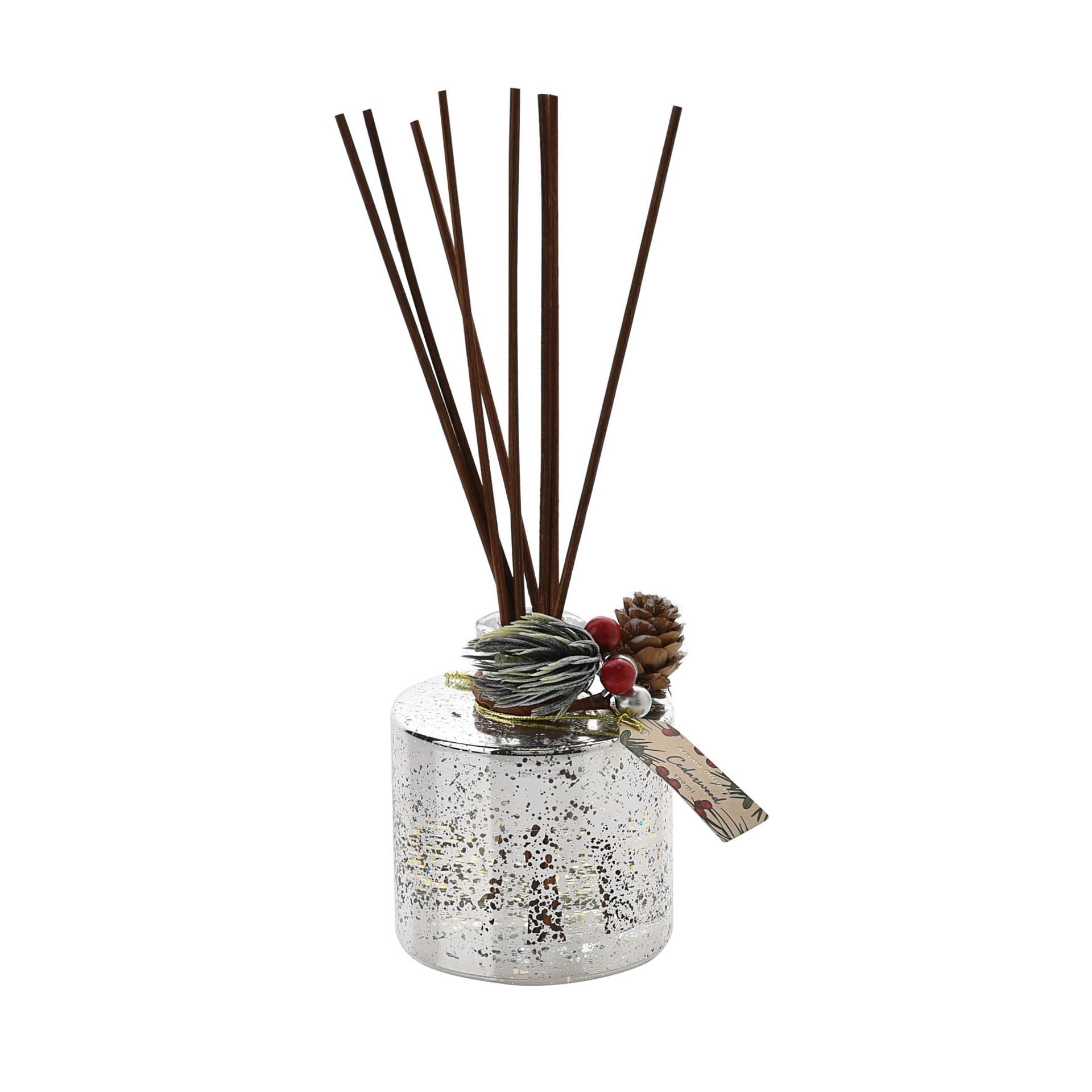 Boxed Festive Reed Diffuser - Silver Foil